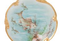 An Assembled Collection of Gilt-Edged Porcelain Dinnerware