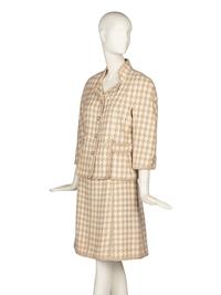 Chanel Houndstooth Skirt Suit