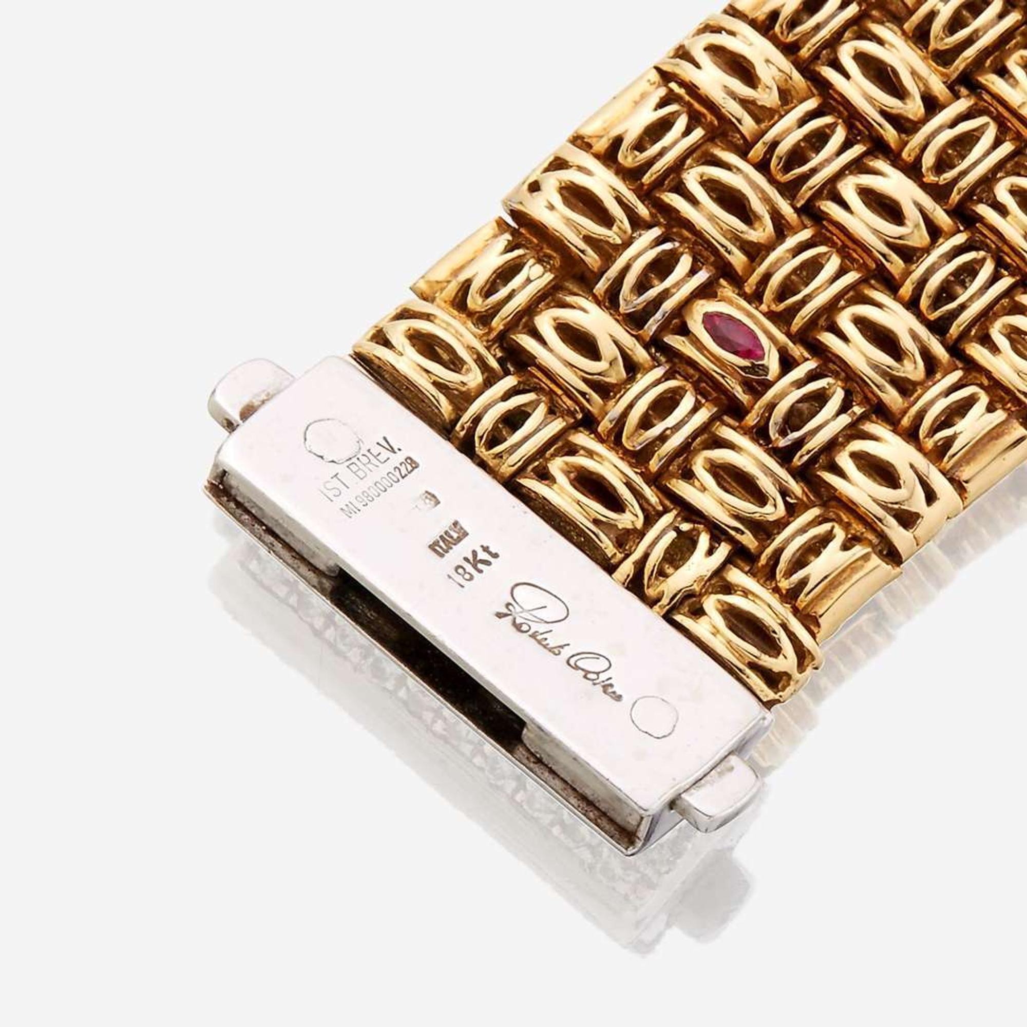 An eighteen karat gold and diamond bracelet, Roberto Coin, Italy