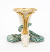 A Worcester Porcelain Vase Height 3 inches. — 18TH/19TH CENTURY