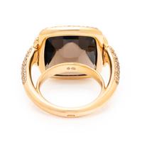 Hermès, Smoky Quartz and Diamond Ring