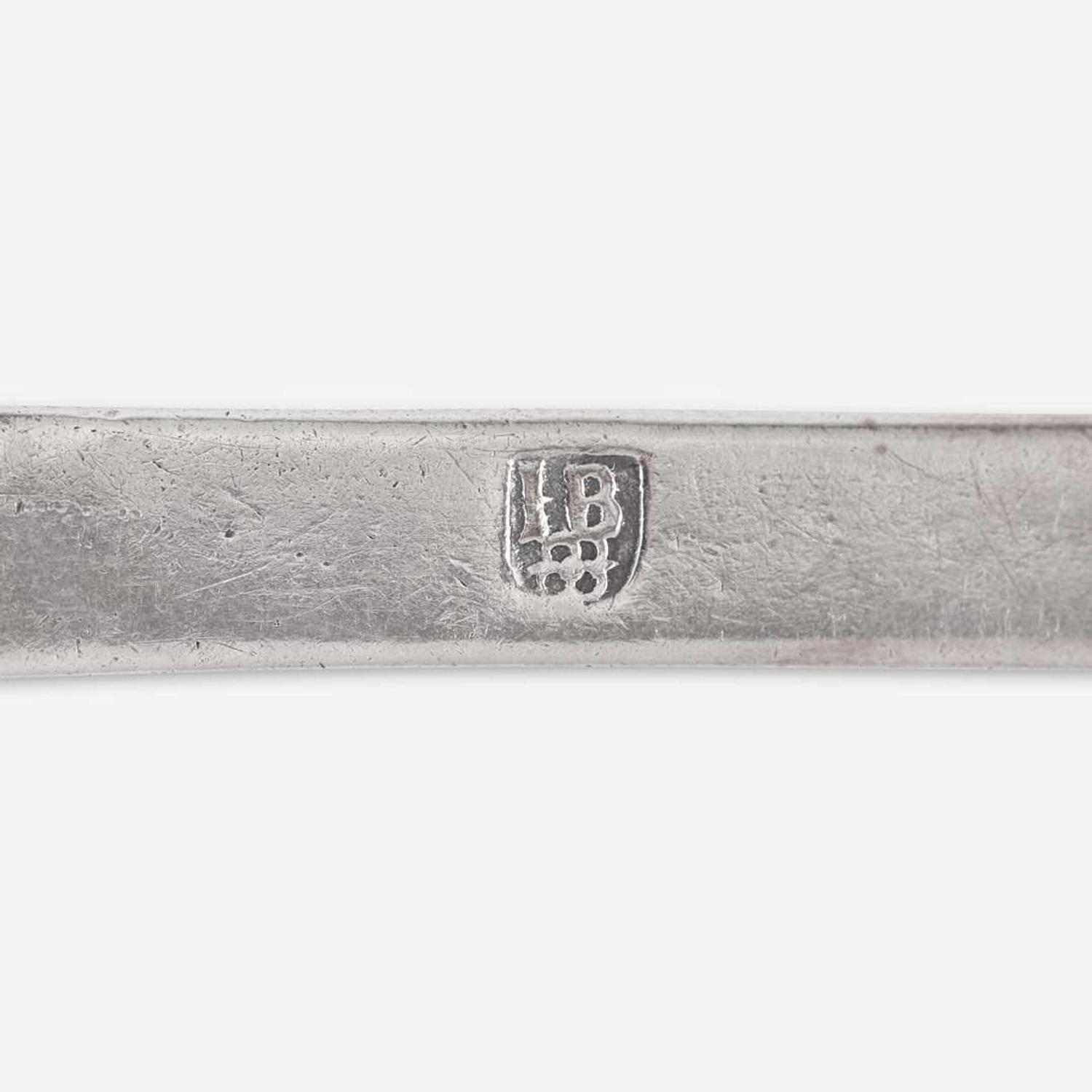 A silver tablespoon Jurian Blanck, Jr. (1645-1715), New York, NY, circa 1690