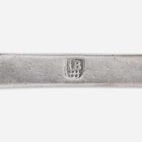 A silver tablespoon Jurian Blanck, Jr. (1645-1715), New York, NY, circa 1690