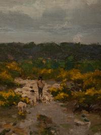 Shepherd with Flock in a Landscape