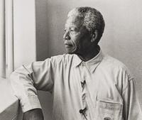 Jürgen Schadeberg (1931-2020) Nelson Mandela in his cell on Robben Island (revisit), 1994