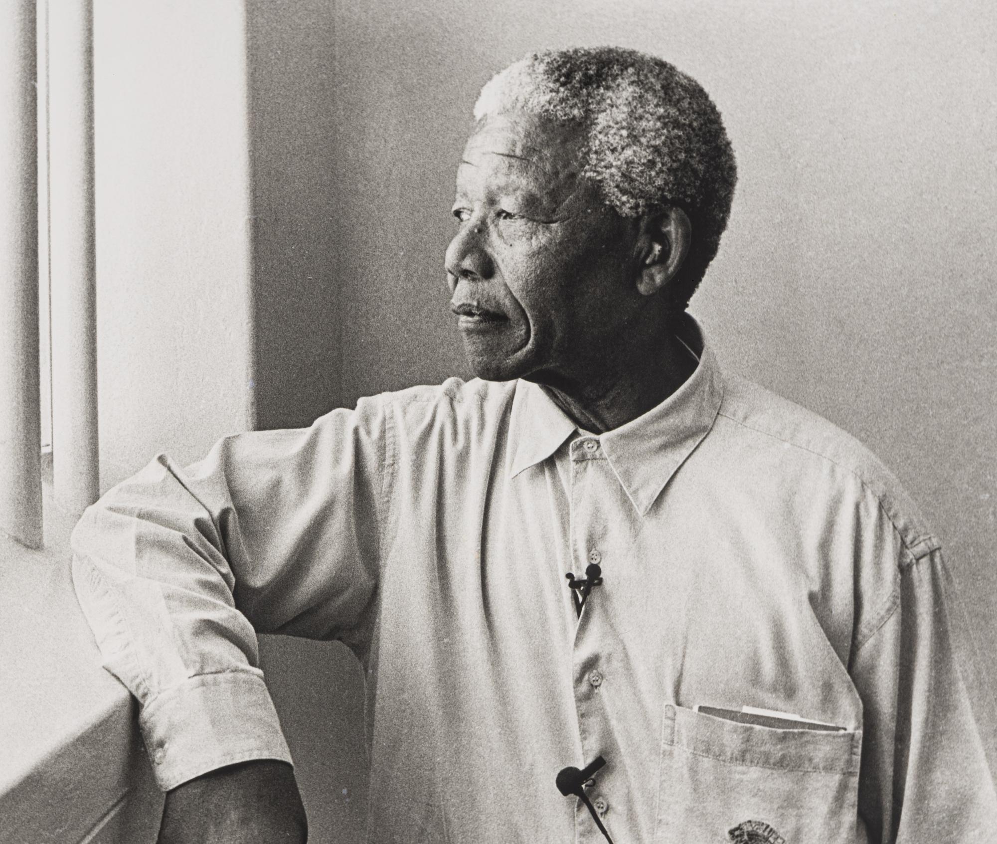 Jürgen Schadeberg (1931-2020) Nelson Mandela in his cell on Robben Island (revisit), 1994