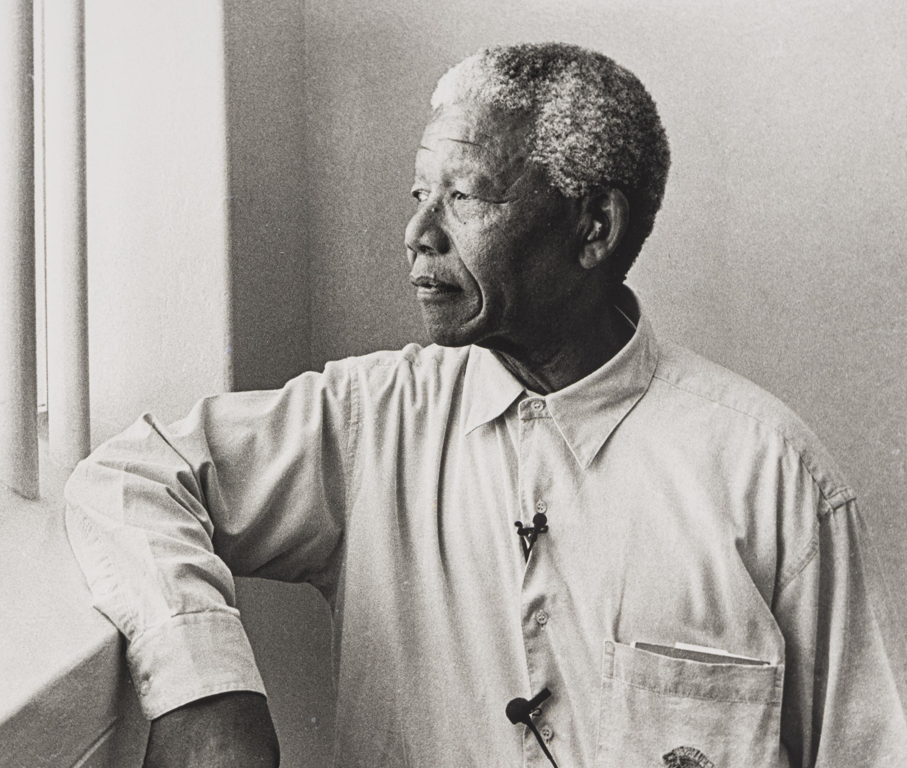 Jürgen Schadeberg (1931-2020) Nelson Mandela in his cell on Robben Island (revisit), 1994