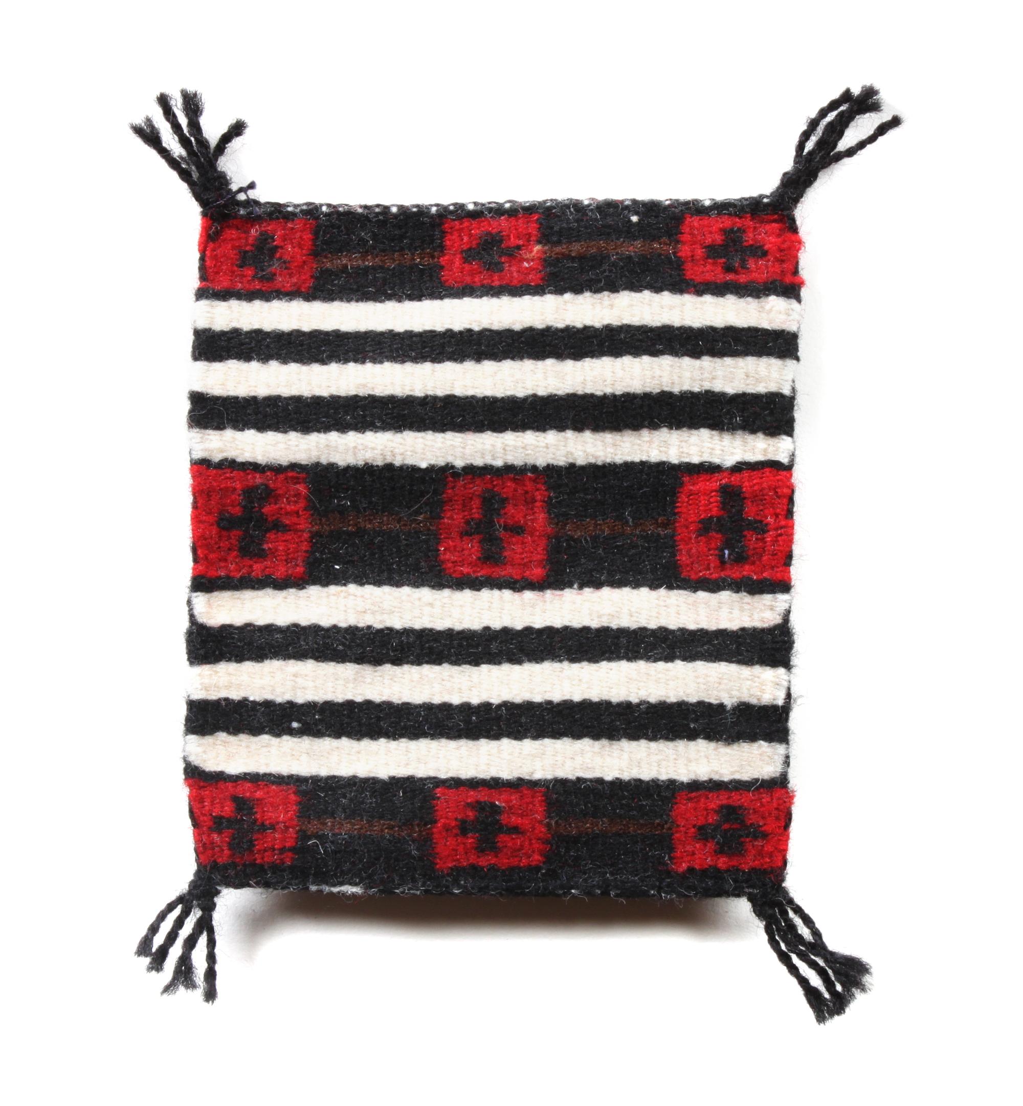 Herman Brown (Navajo, 20th Century), Three Miniature Weavings Largest: 5 3/4 x 4 1/2 inches