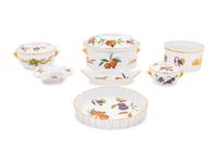 A Group of Royal Worcester Porcelain Evesham Serving Articles