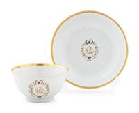 A Chinese Export Porcelain Cup and Saucer — C. 1800