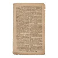 [Colonial America] A London Newspaper with Front-Page Addresses from Plymouth Colony