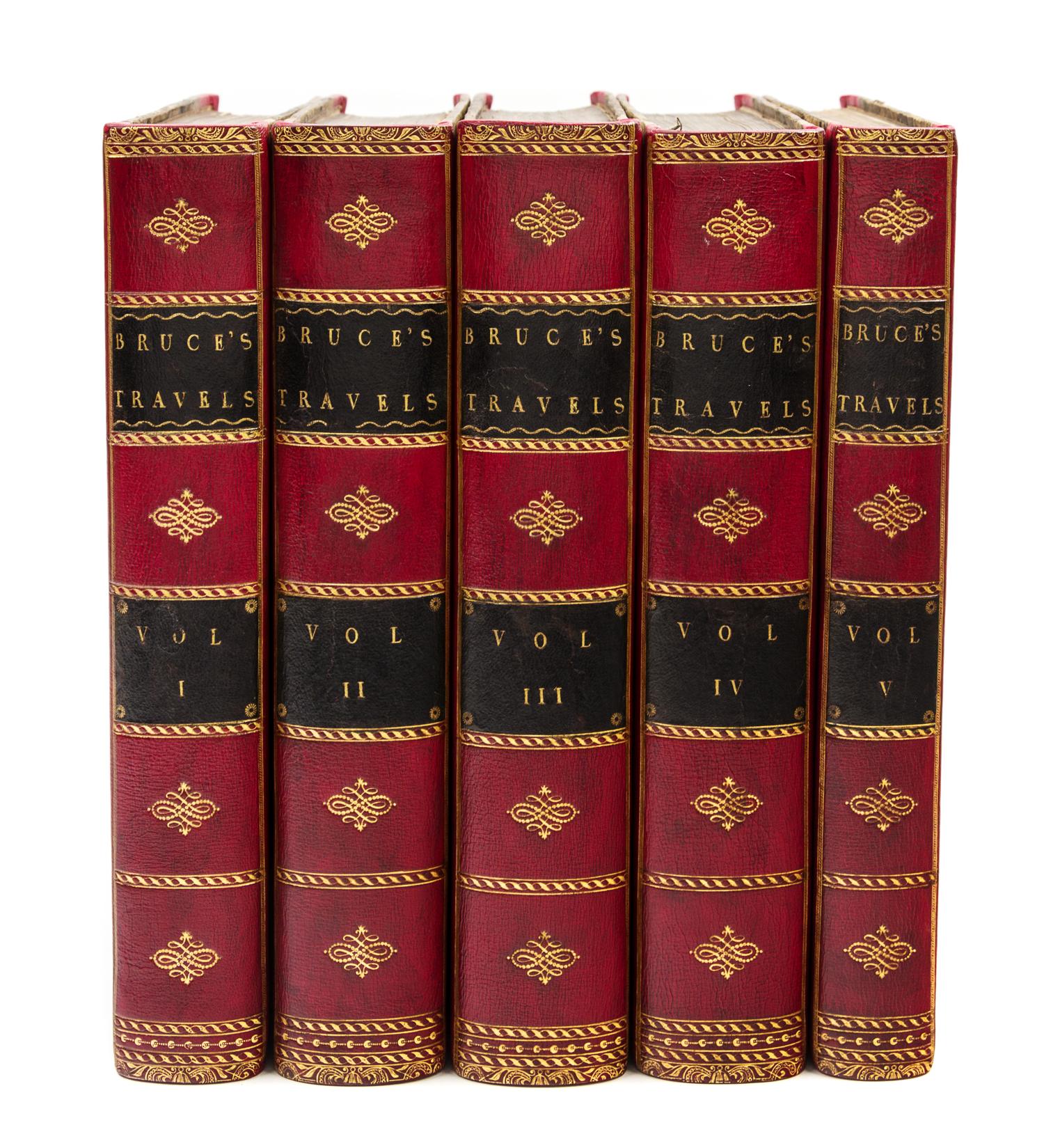 BRUCE, James. Travels to Discover the Source of the Nile. -[Appendix]: Select Specimens of Natural History. London, 1790. FIRST EDITION