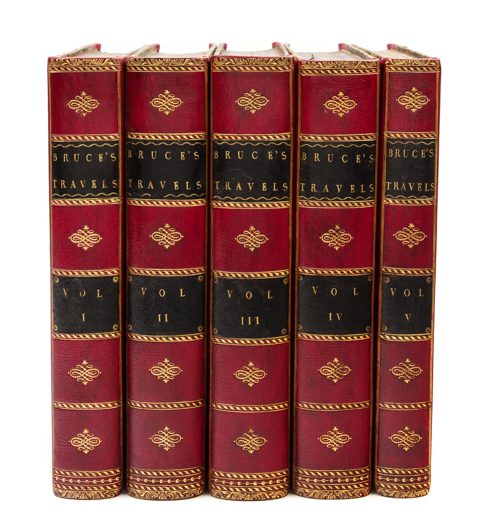BRUCE, James. Travels to Discover the Source of the Nile. -[Appendix]: Select Specimens of Natural History. London, 1790. FIRST EDITION