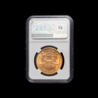 A 1861-S Liberty Head $20 Gold Coin [NGC MS61; ex. Great Kentucky Hoard ]