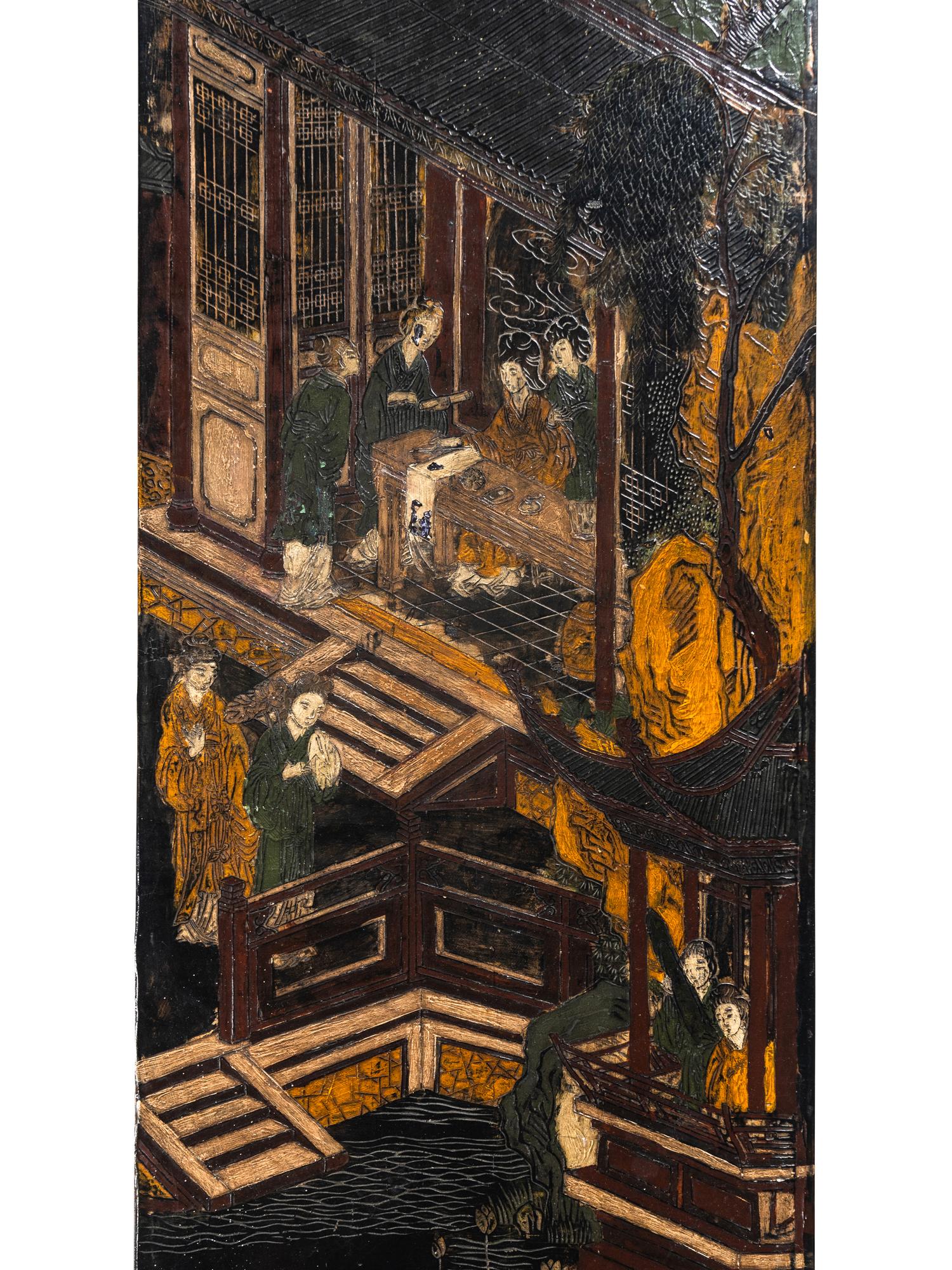 A Chinese Lacquer Console Table