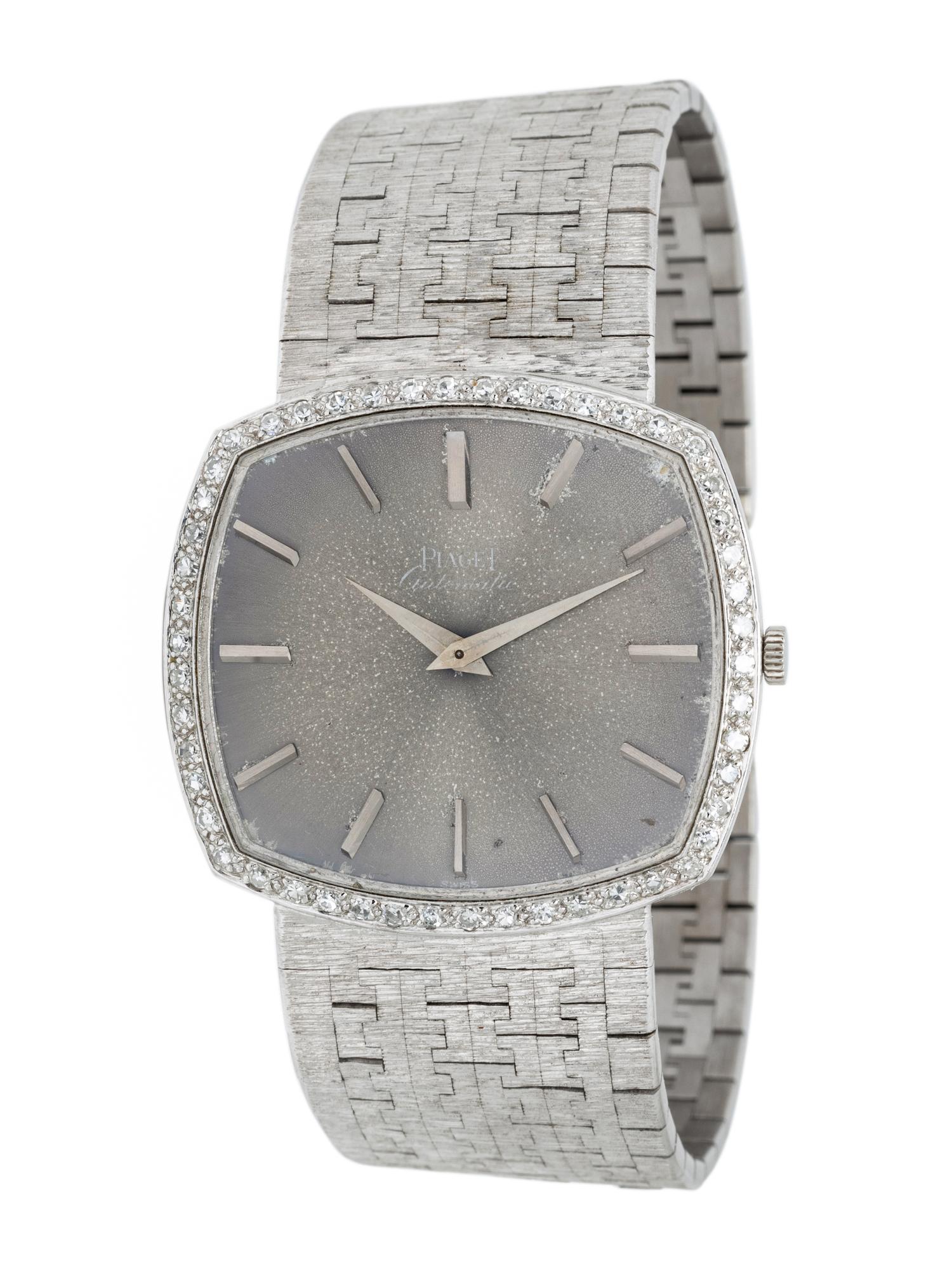 PIAGET, REF. 12403 A6 18K WHITE GOLD AND DIAMOND WATCH