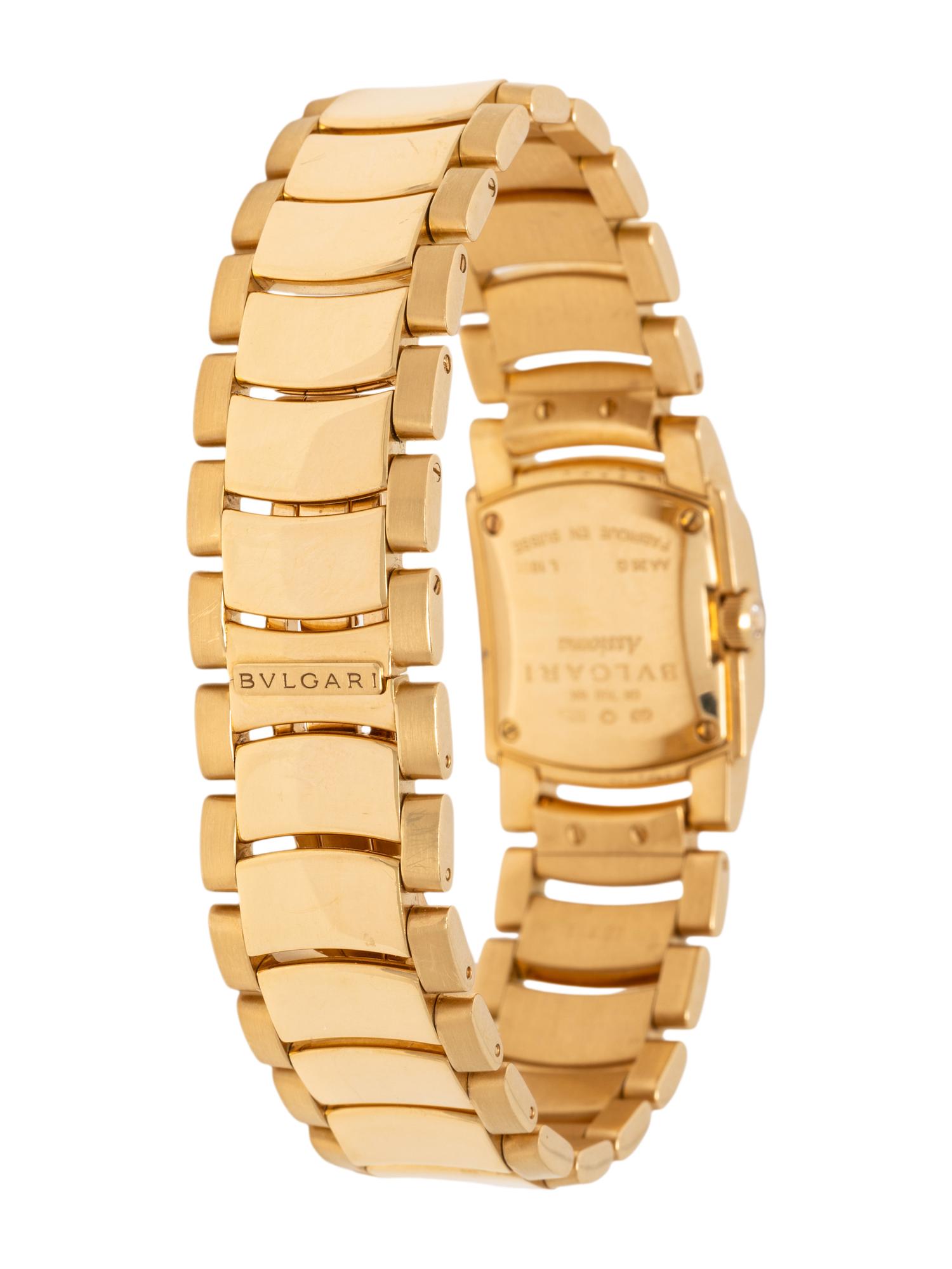 BULGARI, 18K YELLOW GOLD AND DIAMOND 'ASSIOMA' WATCH