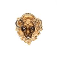 YELLOW GOLD AND DIAMOND LION PENDANT