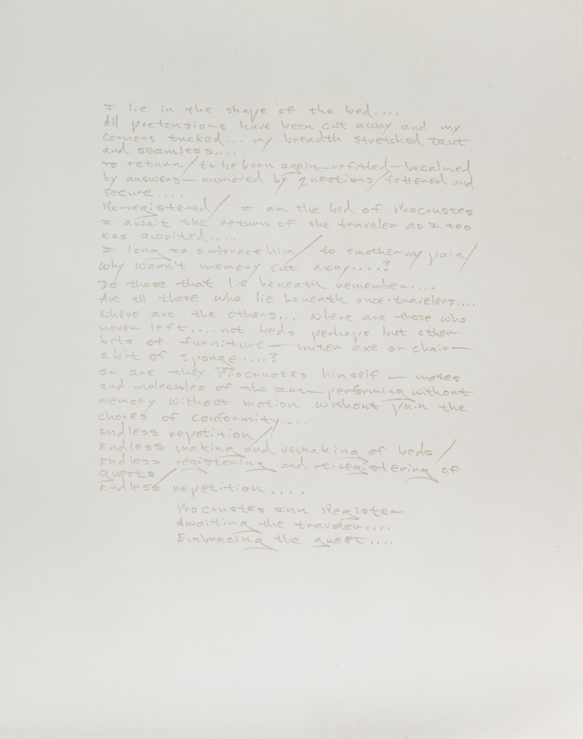 Procrustes Inn Register (complete portfolio of seven prints in original linen covered case)