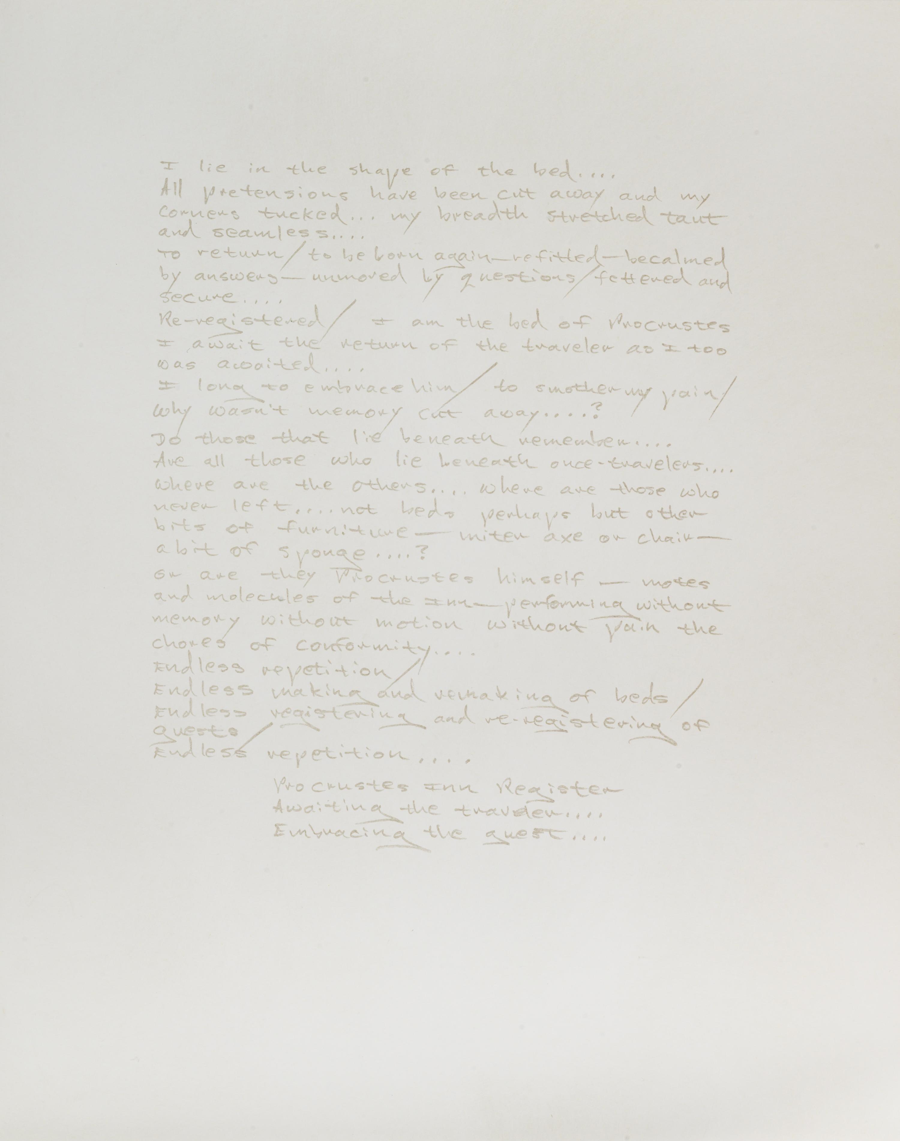 Procrustes Inn Register (complete portfolio of seven prints in original linen covered case)