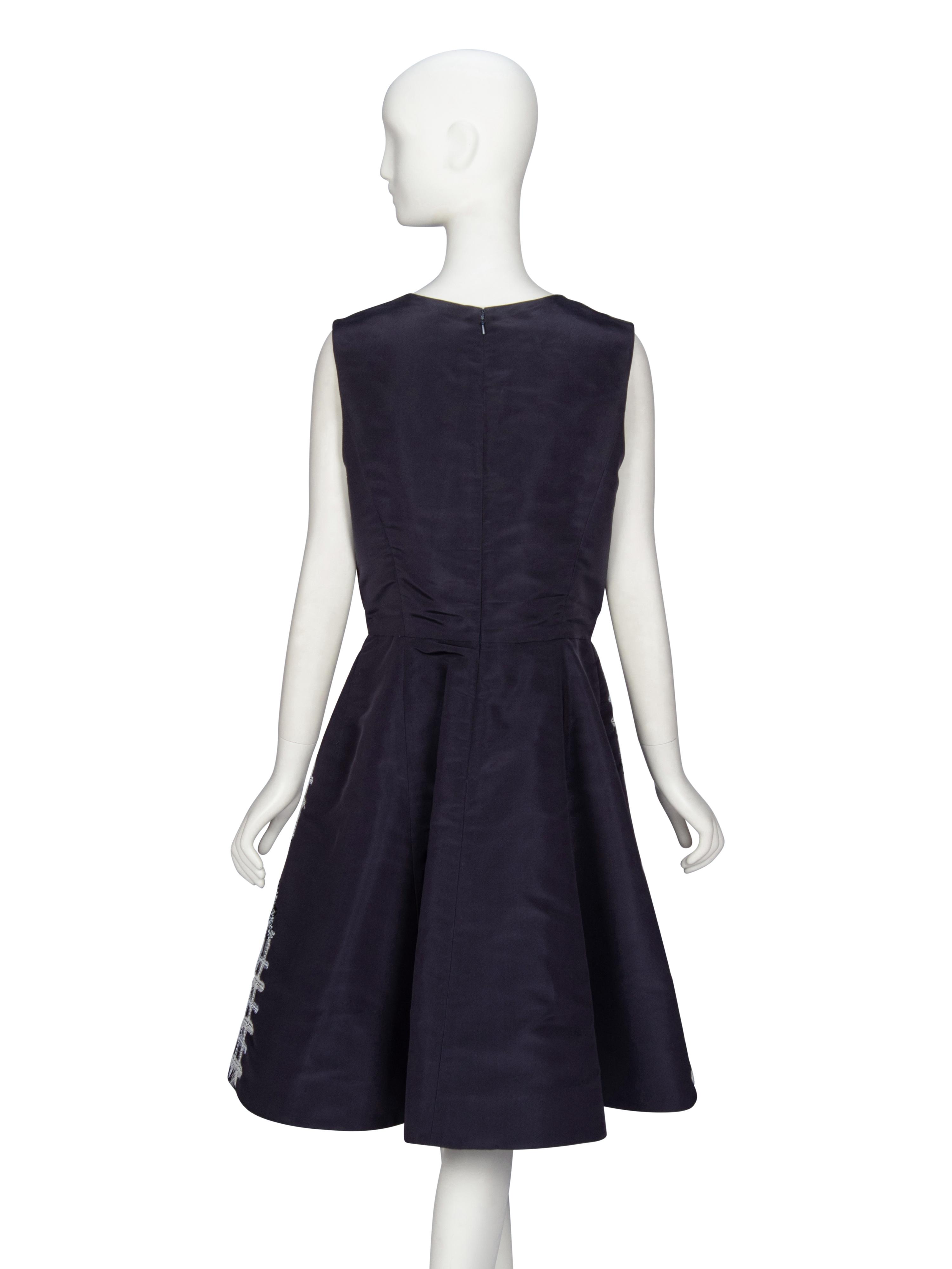Oscar de la Renta, Lace-Embellished Cocktail Dress