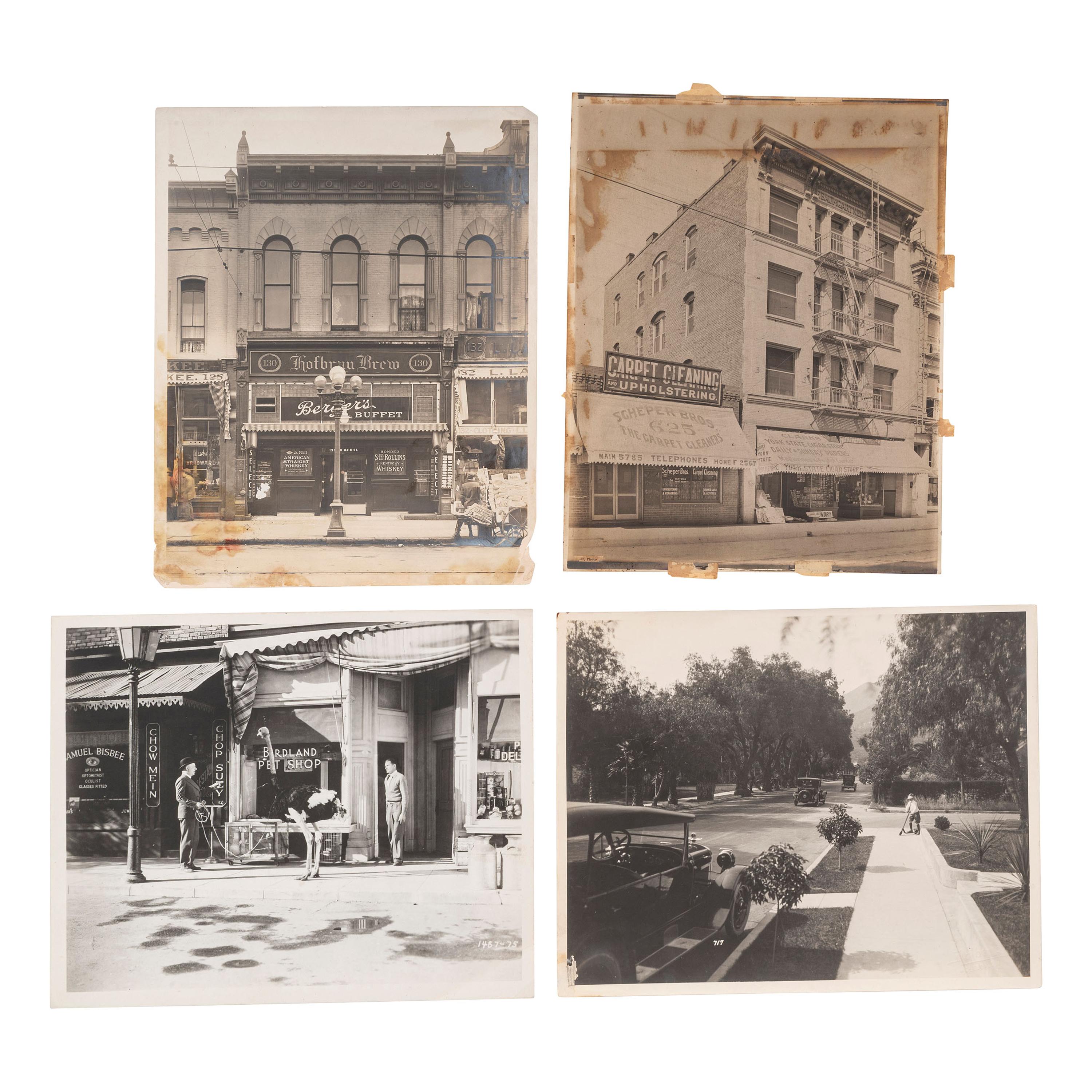 [CALIFORNIA]. A group of photographs and prints of Southern California, including Los Angeles, San Diego, Etiwanda, Long Beach and vicinity, including: