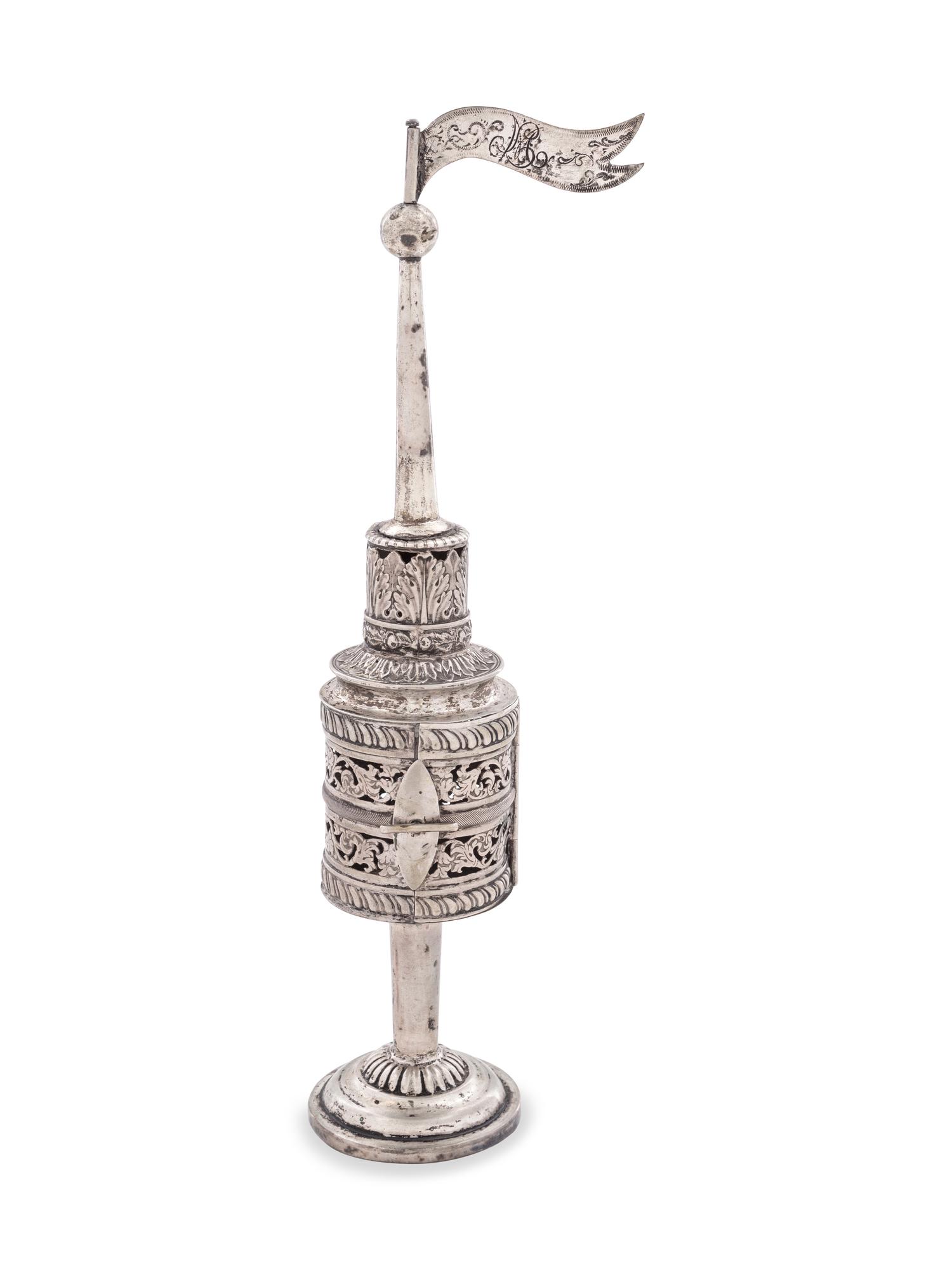 A Continental Silver Spice Tower