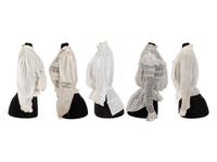 Collection of Five Shirtwaists, 1890-1905