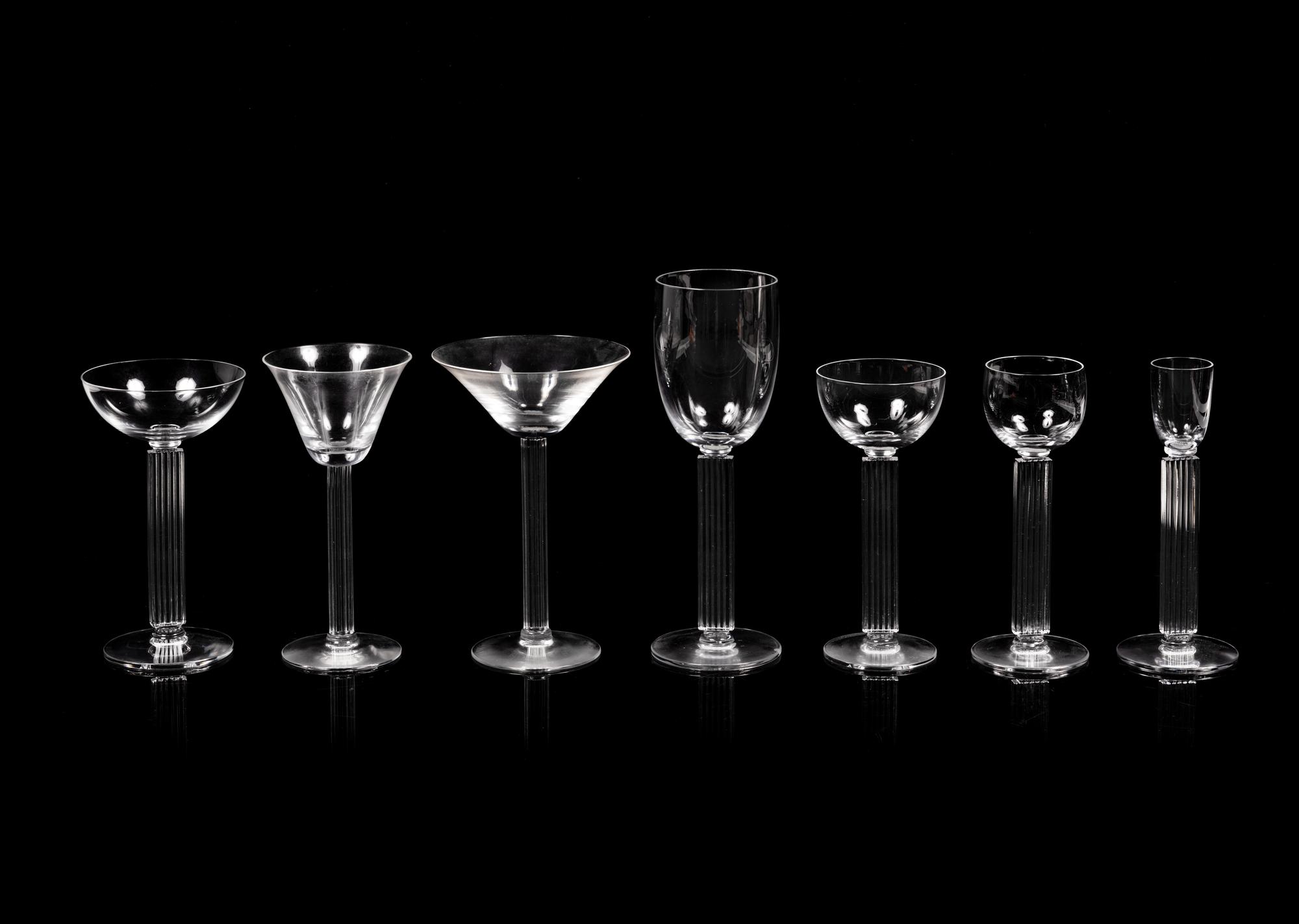 Collection of Eighteen Embassy Glasses with two associated glasses Libbey Glass Co., Toledo, OH