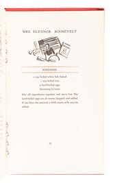 [GRABHORN PRESS]. BOARDMAN, Bess. Sincerely Yours : A Collection of Favorite Recipes of Well-Known Persons. San Francisco: The Grabhorn Press, 1942.