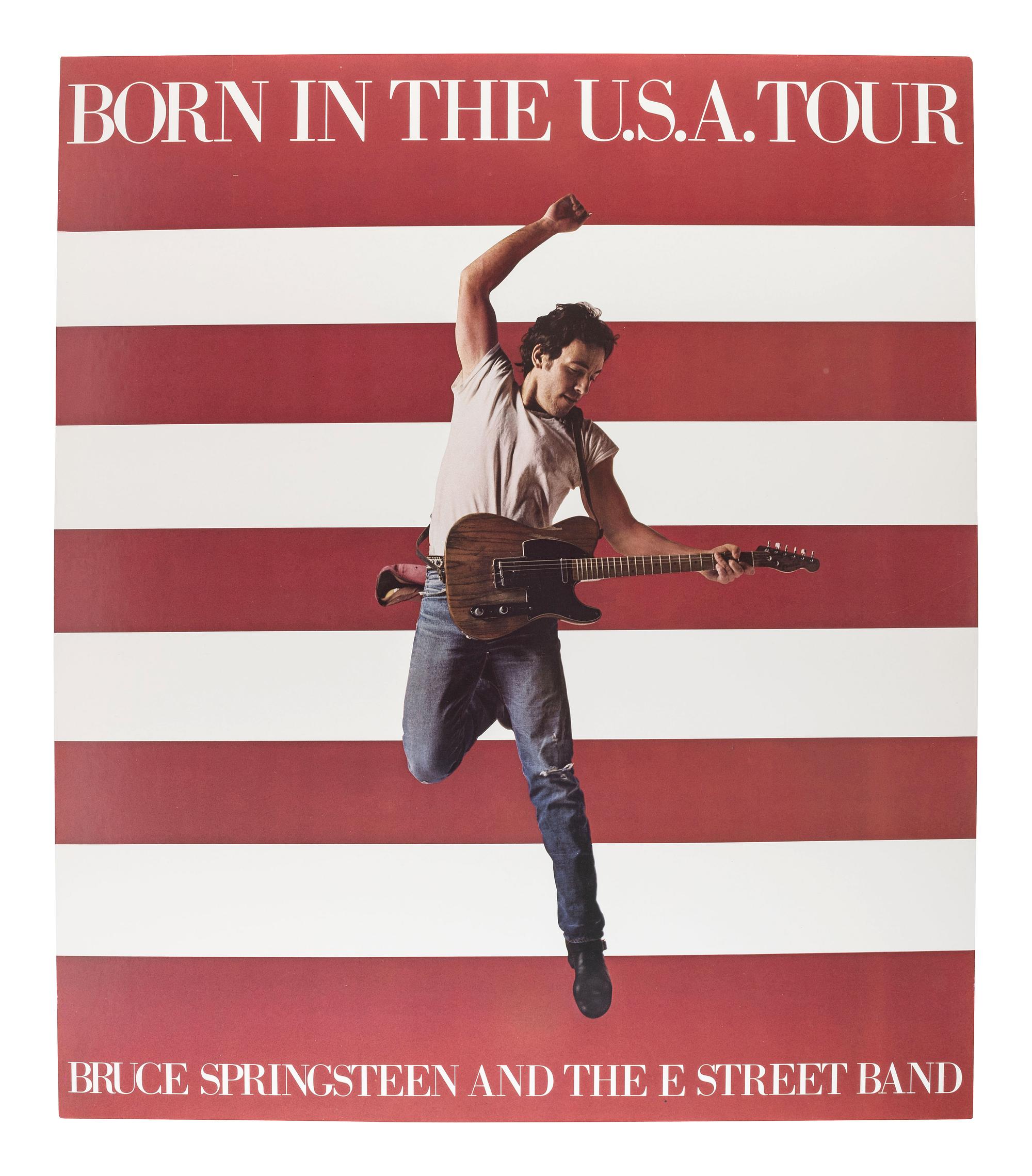 [MUSIC] -- [POSTERS]. A group of concert posters promoting Bruce Springsteen and the E Street Band and Steve Winwood.