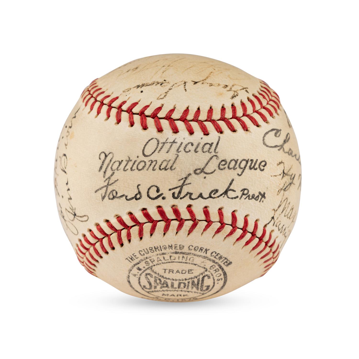 A 1936 Baltimore Orioles Team Signed Autograph Baseball (JSA Letter of Authenticity)