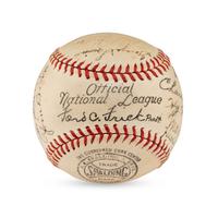 A 1936 Baltimore Orioles Team Signed Autograph Baseball (JSA Letter of Authenticity)
