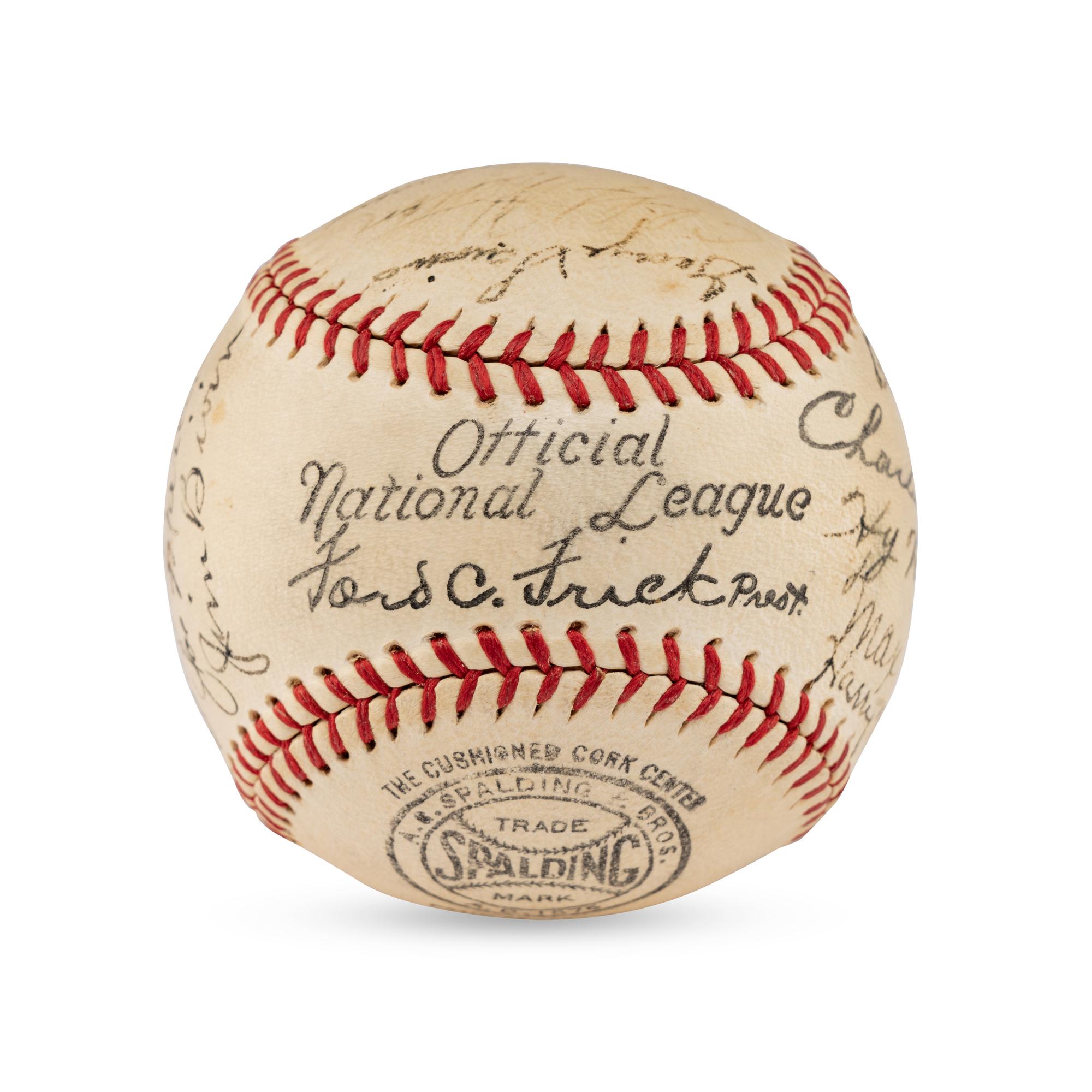 A 1936 Baltimore Orioles Team Signed Autograph Baseball (JSA Letter of Authenticity)