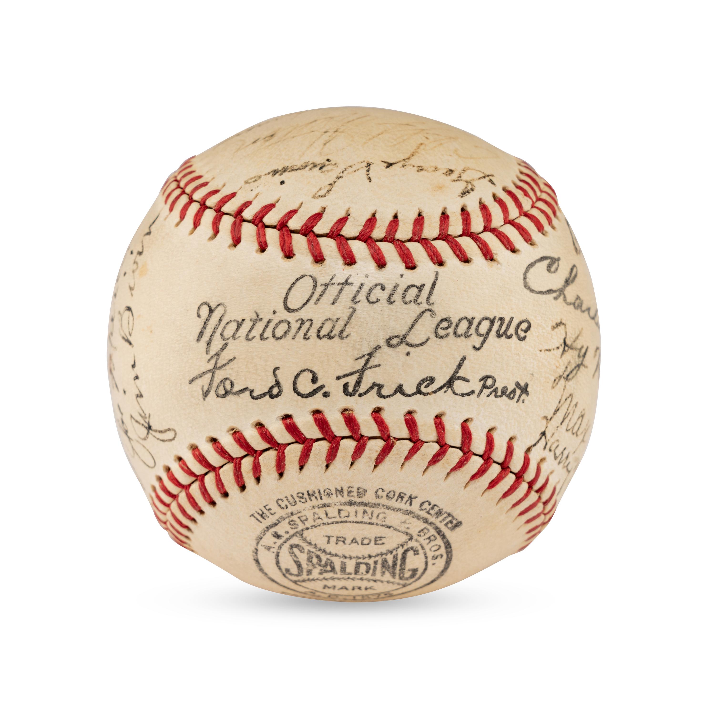 A 1936 Baltimore Orioles Team Signed Autograph Baseball (JSA Letter of Authenticity)