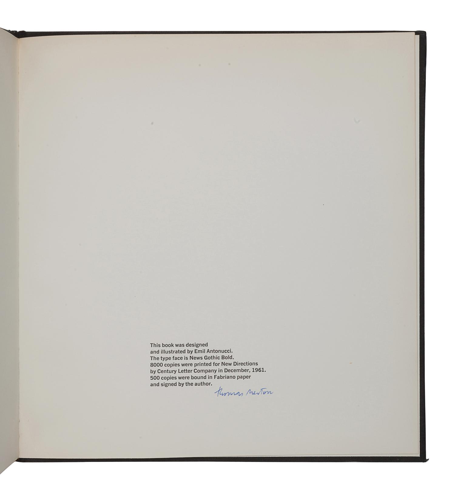 MERTON, Thomas (1915-1968). Original Child Bomb . Norfolk, CT: New Directions, 1991.