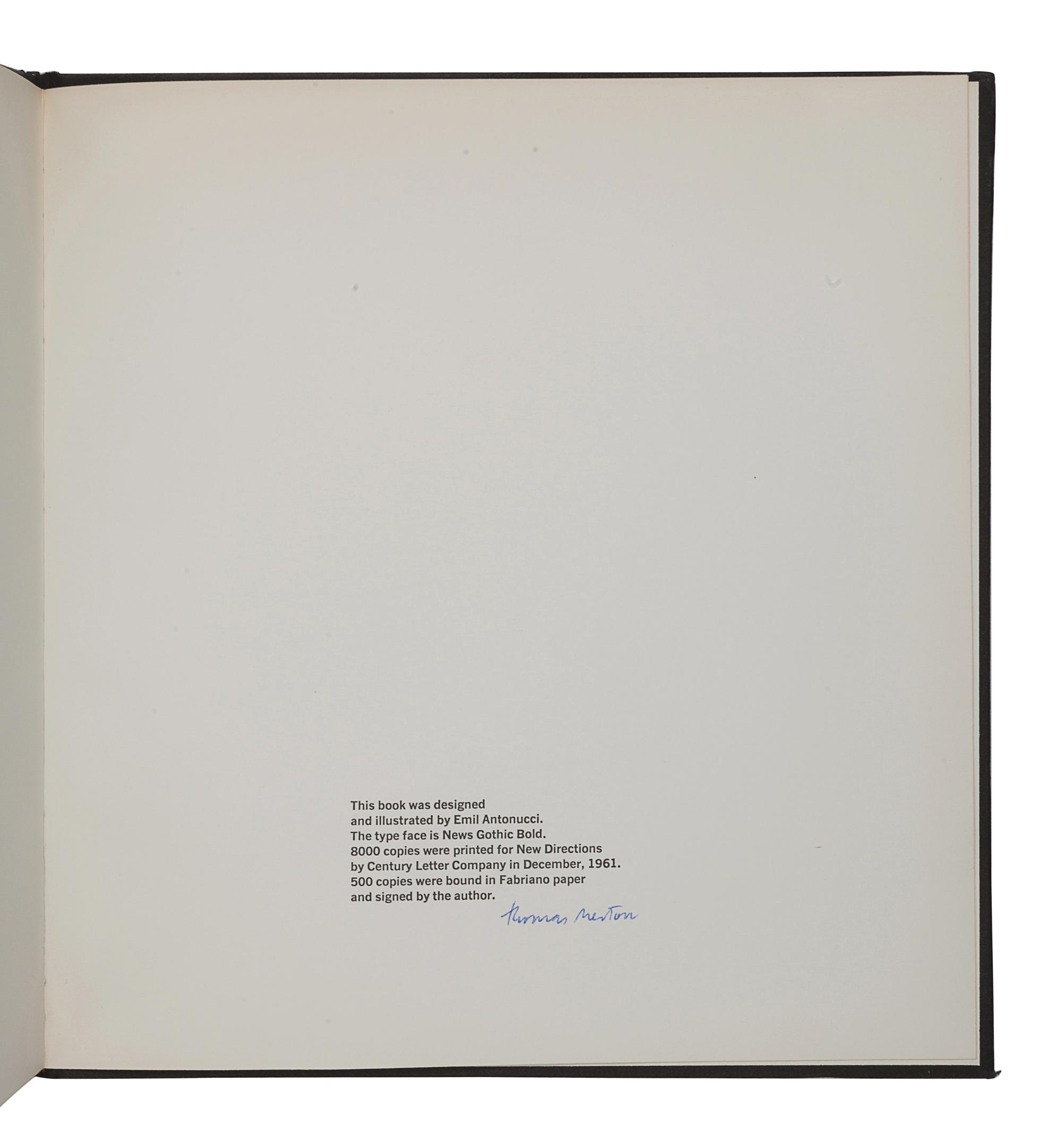 MERTON, Thomas (1915-1968). Original Child Bomb . Norfolk, CT: New Directions, 1991.