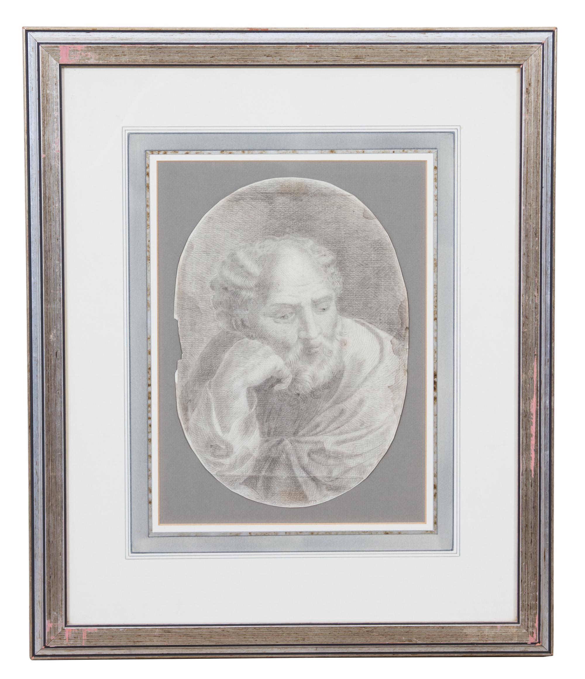 Two Italian School Drawings Largest dimensions 12 1/4 x 8 3/4 inches. — 18TH CENTURY
