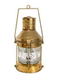 A Large Scottish Brass Ship's Lantern