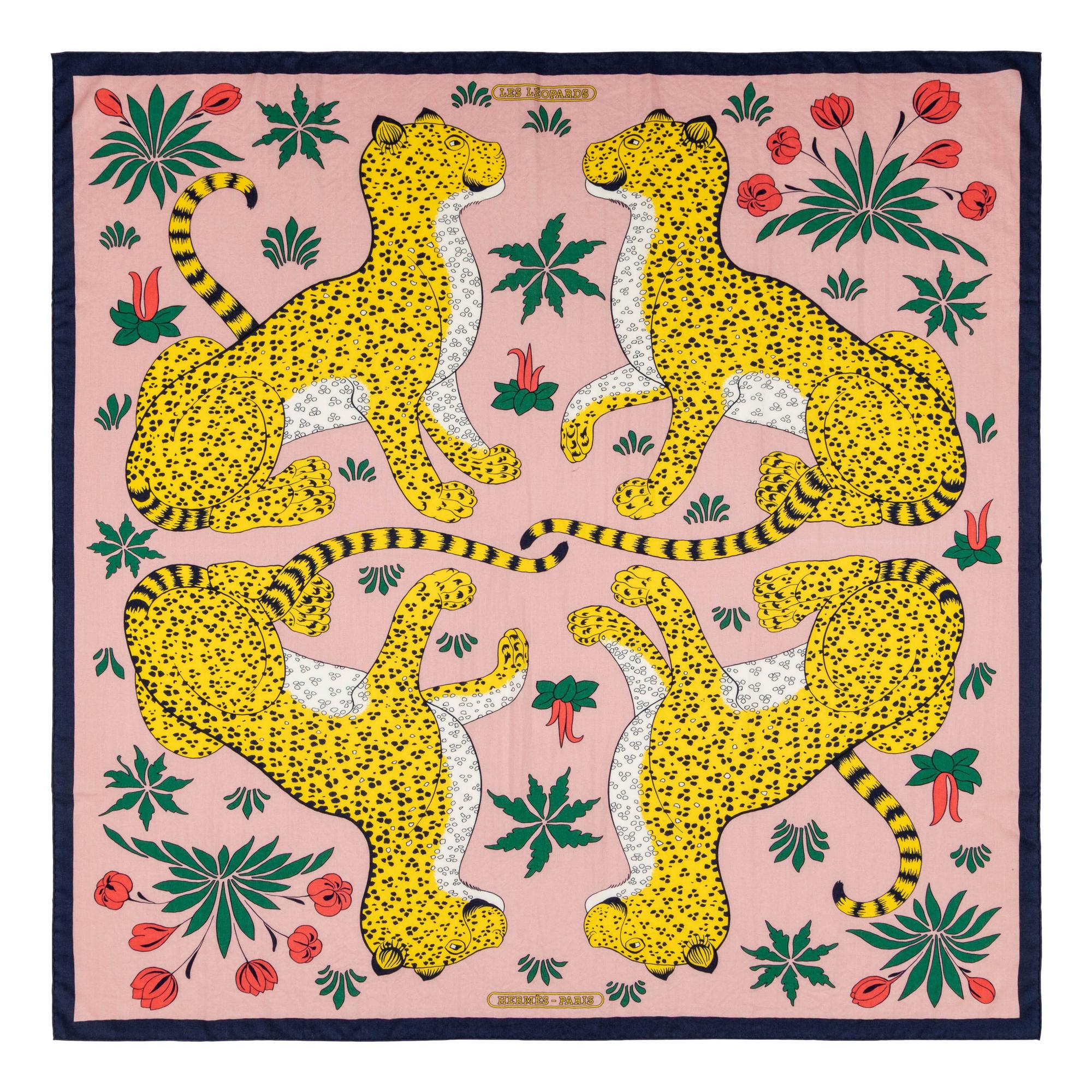 Hermès, Printed Cashmere/Silk Shawl 140