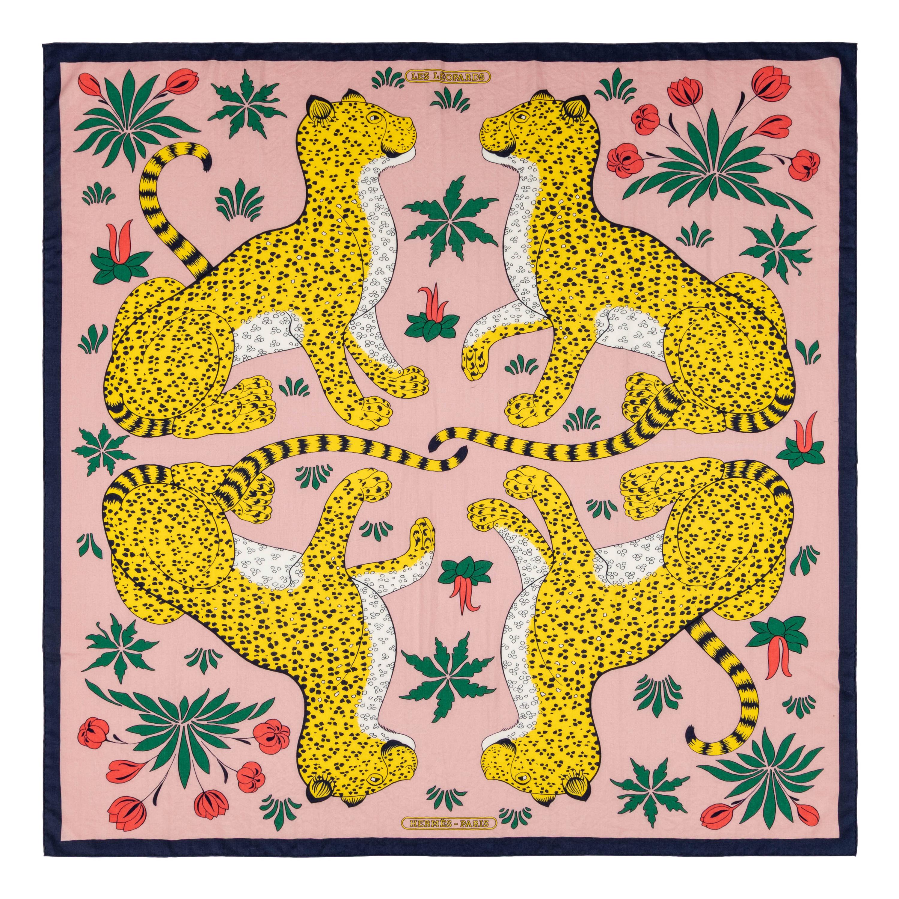 Hermès, Printed Cashmere/Silk Shawl 140