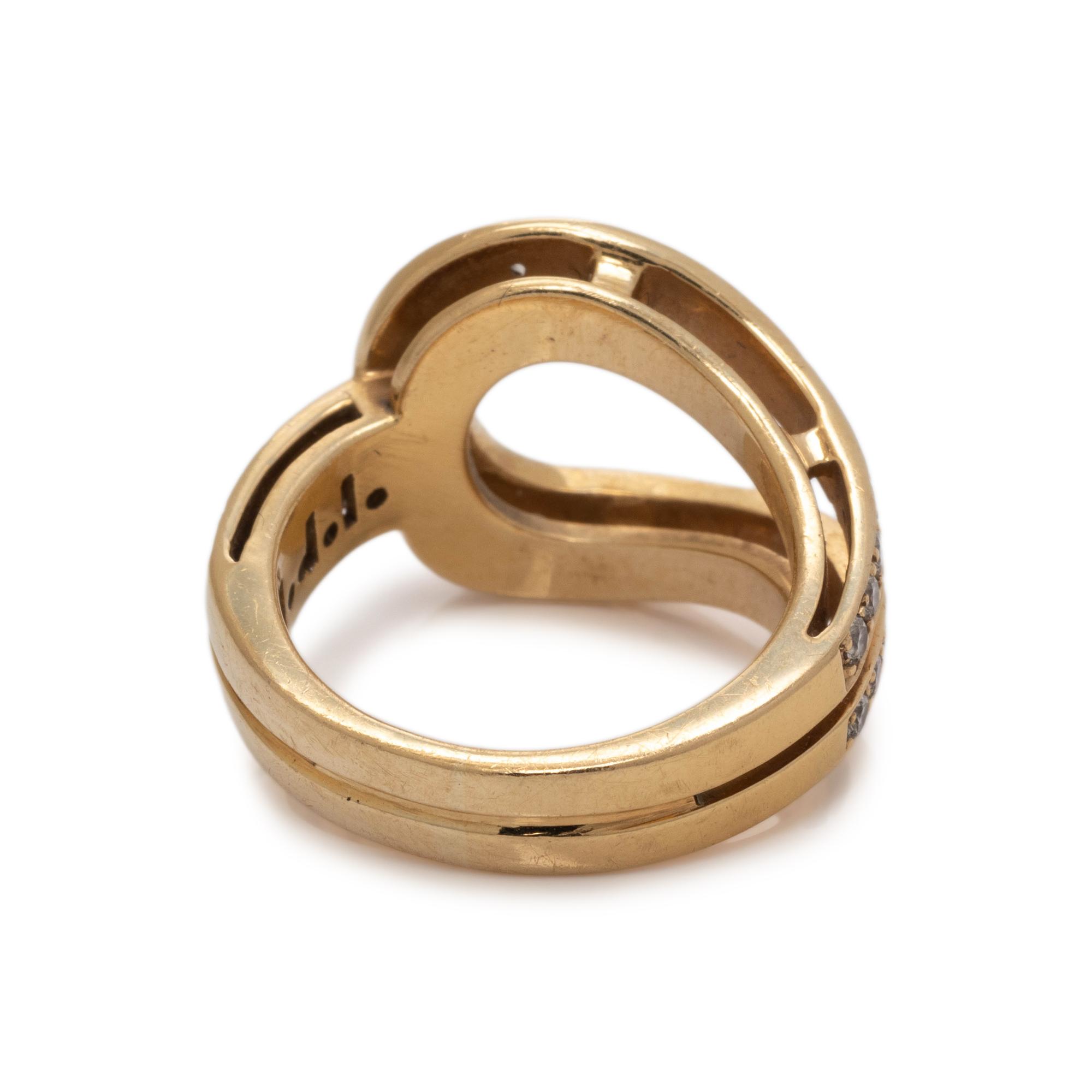 DI MODOLO, YELLOW GOLD AND DIAMOND RING