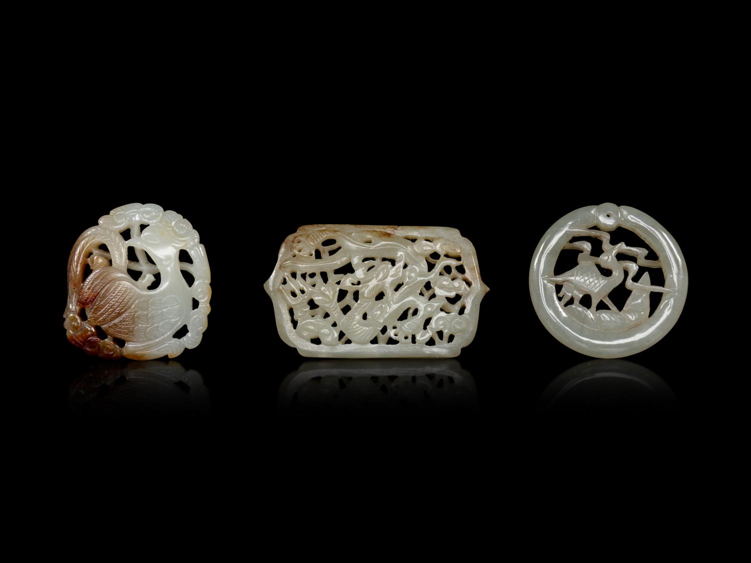 Three Chinese Jade Pendants