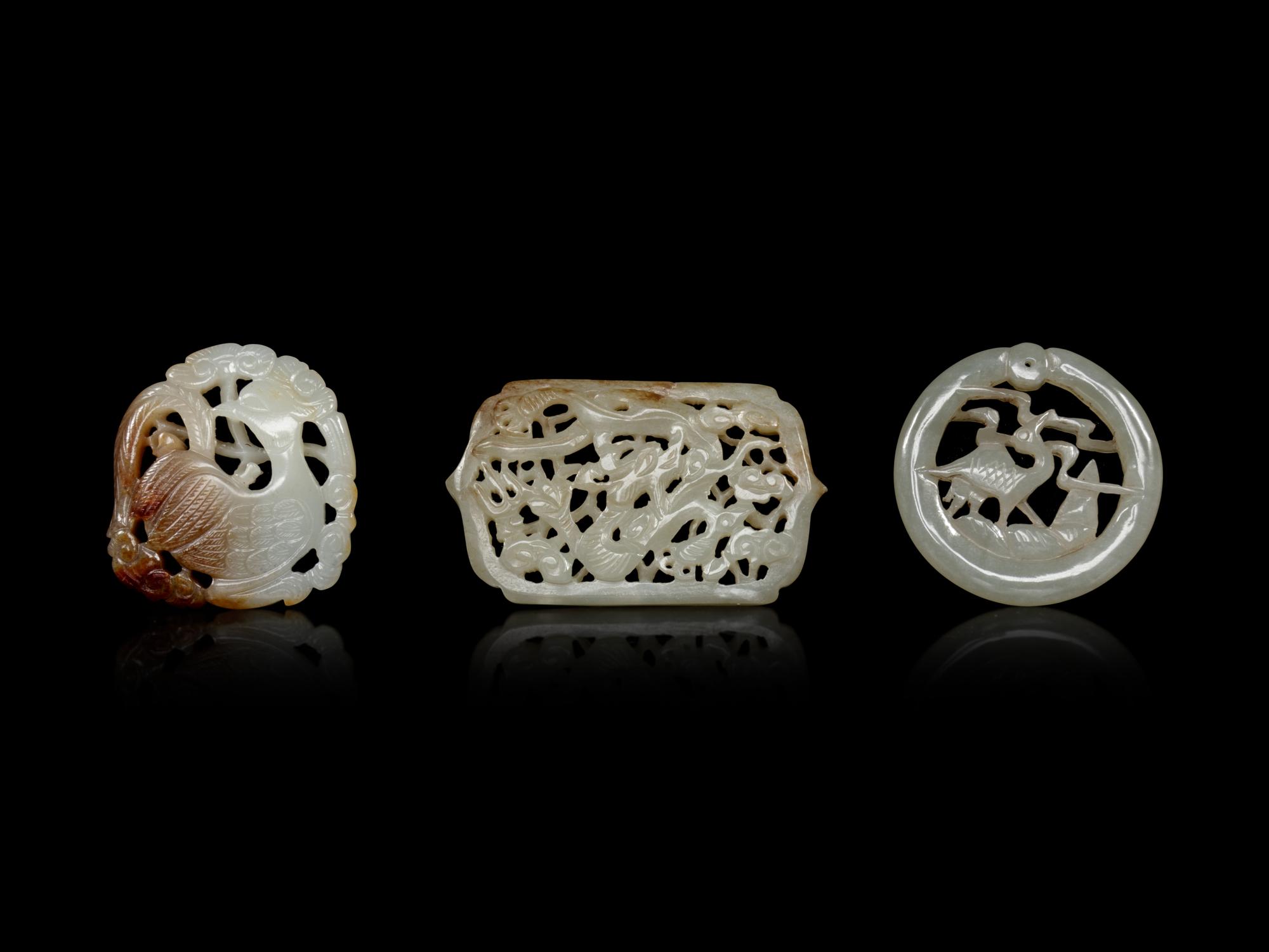 Three Chinese Jade Pendants