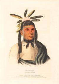 Four Hand-Colored Lithographs by McKenney and Hall