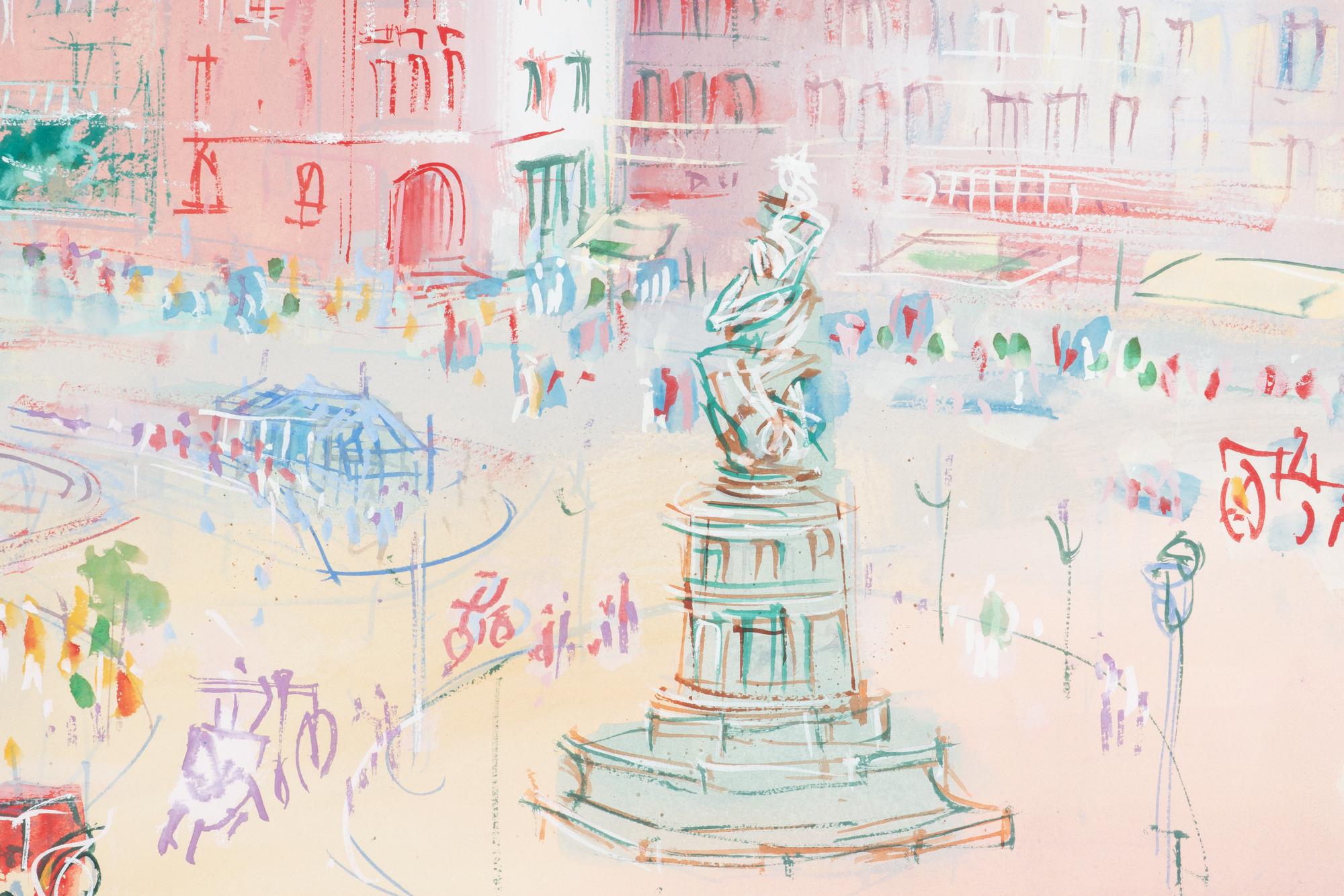 Jean Dufy (French, 1888-1964) — Place de Clichy , Paris