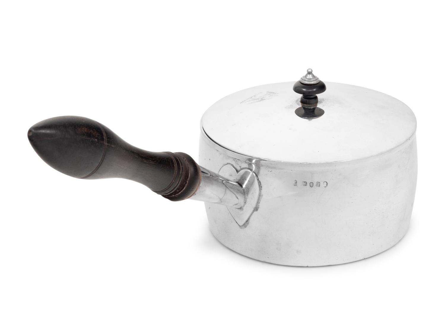 A George III Silver Covered Sauce Pot