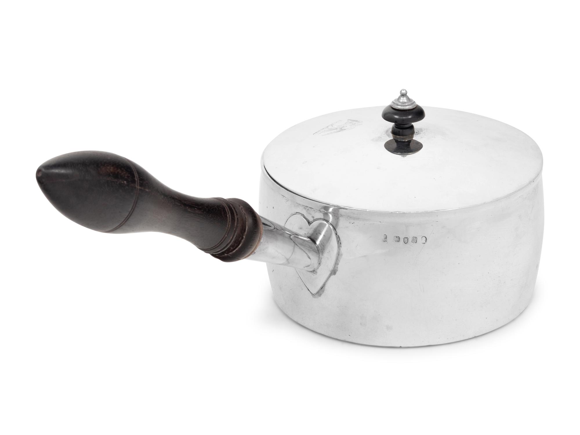 A George III Silver Covered Sauce Pot