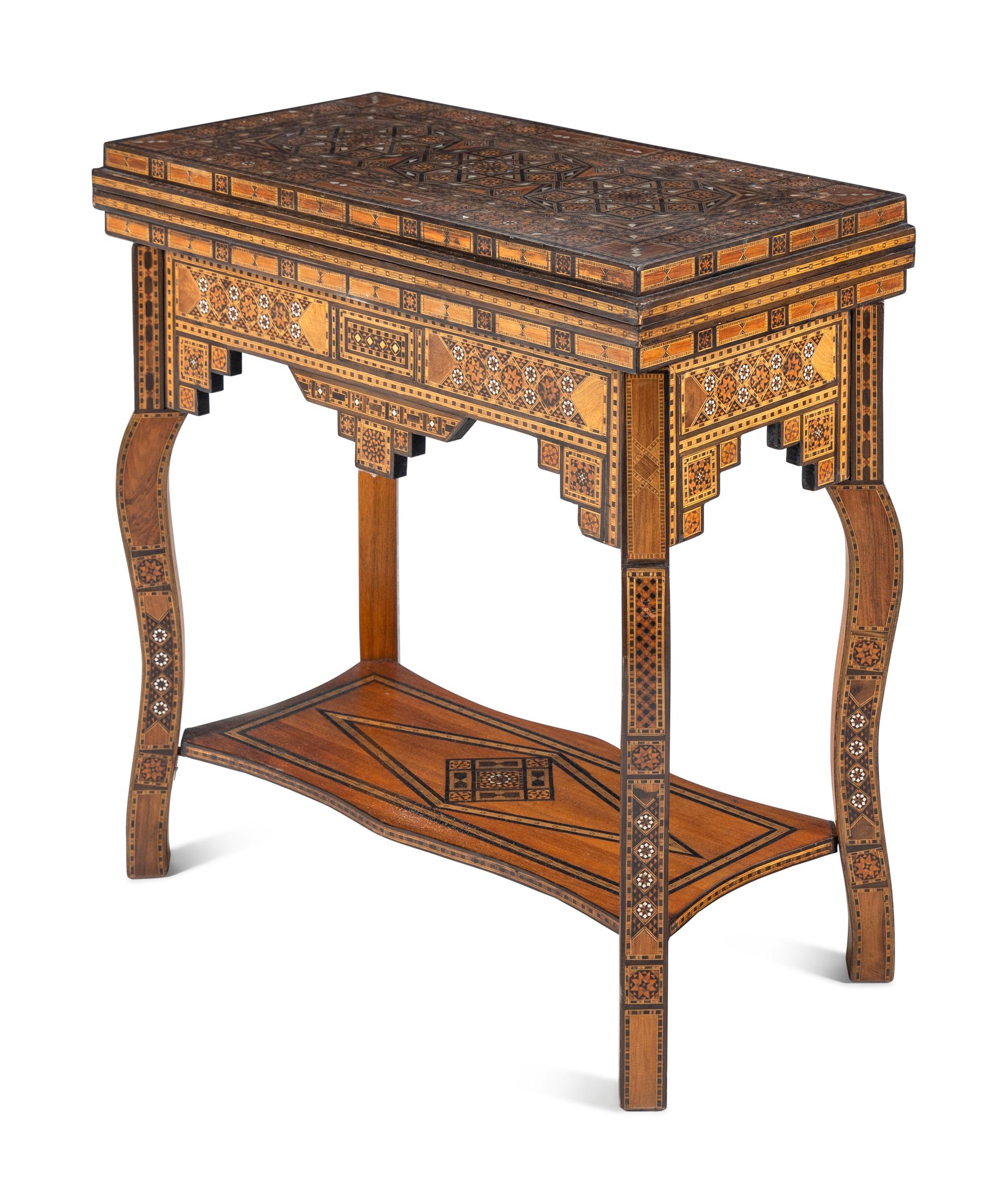 A Levantine Marquetry Game Table