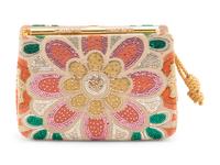 Judith Leiber Floral Tapestry and Rhinestone Frame Bag